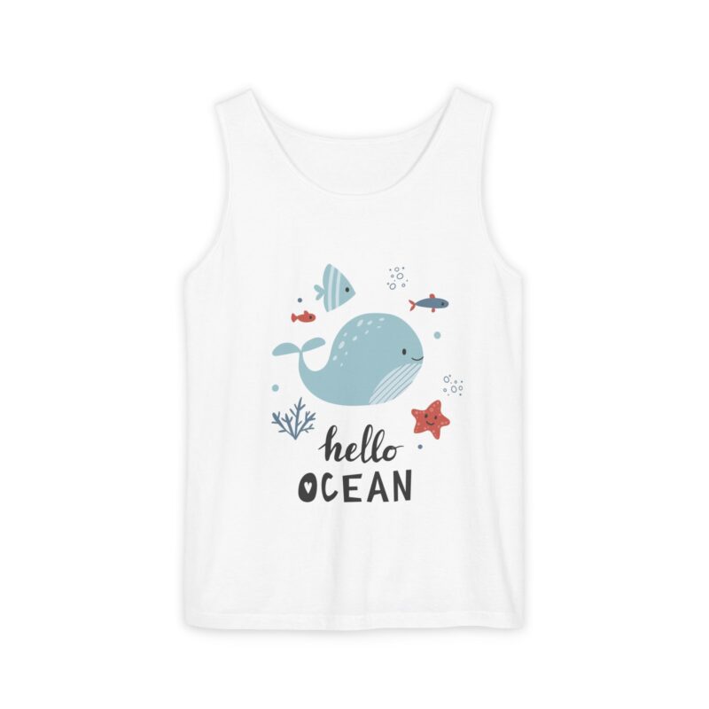 ocean inspired bunny tank top