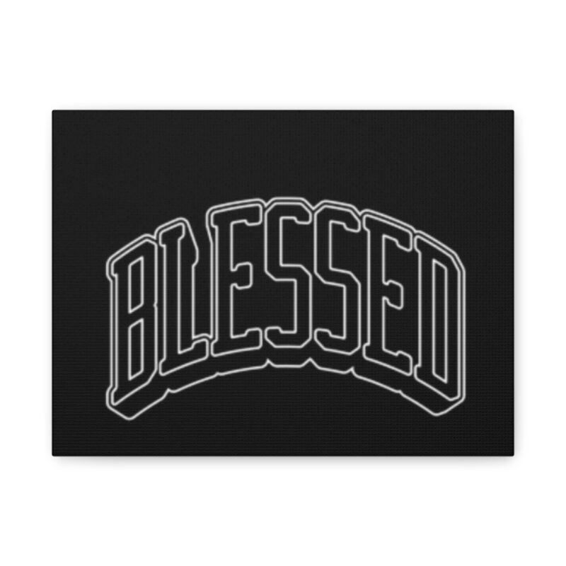 blessed canvas wall art inspirational matte stretched print