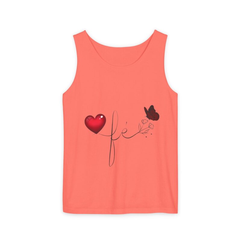 faith heart & butterfly tank top — inspirational christian graphic tank