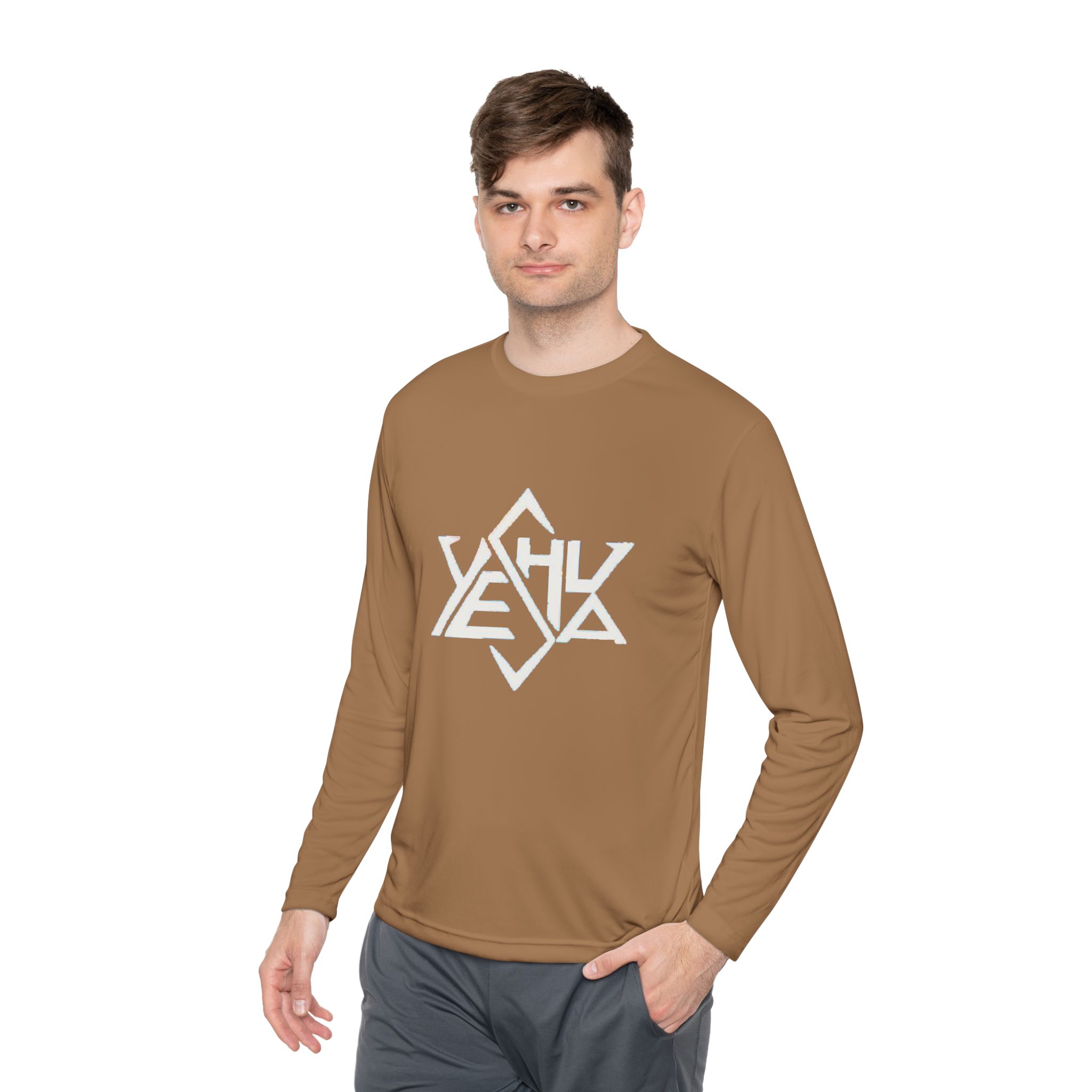 yeshua geometric logo long sleeve tee — christian faith graphic shirt yeshua geometric logo long sleeve tee — christian faith graphic shirt