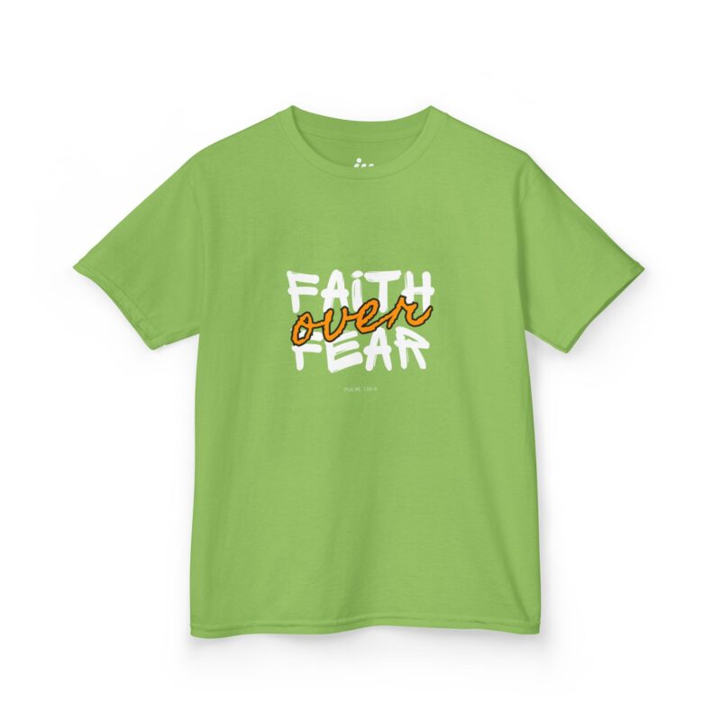 faith over fear christian graphic t shirt