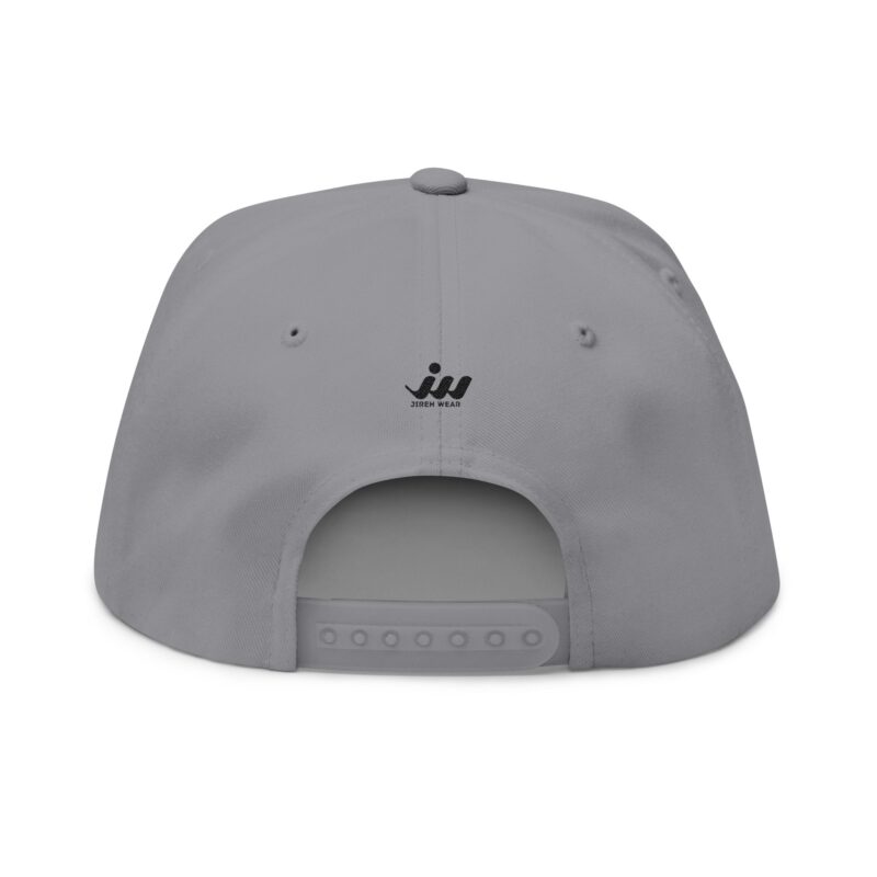 jesus embroidered flat bill cap — christian faith snapback hat