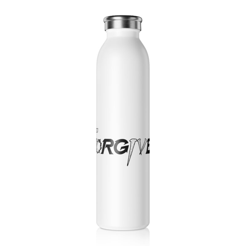 forgiven slim water bottle christian faith stainless steel bottle