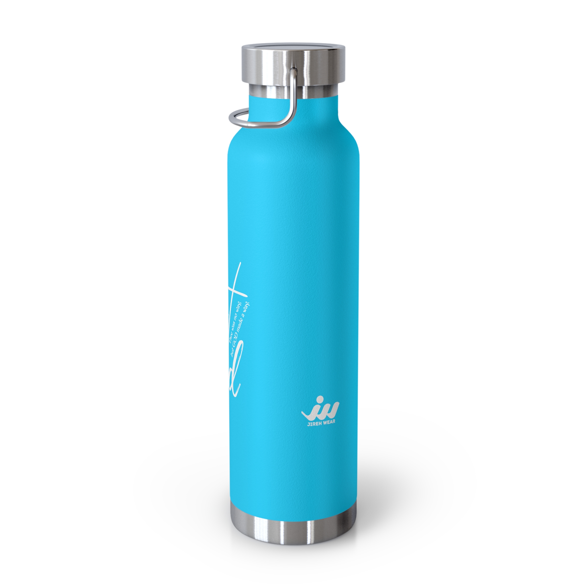 22oz copper insulated bottle — "but god" script faith water bottle 22oz copper insulated bottle — "but god" script faith water bottle