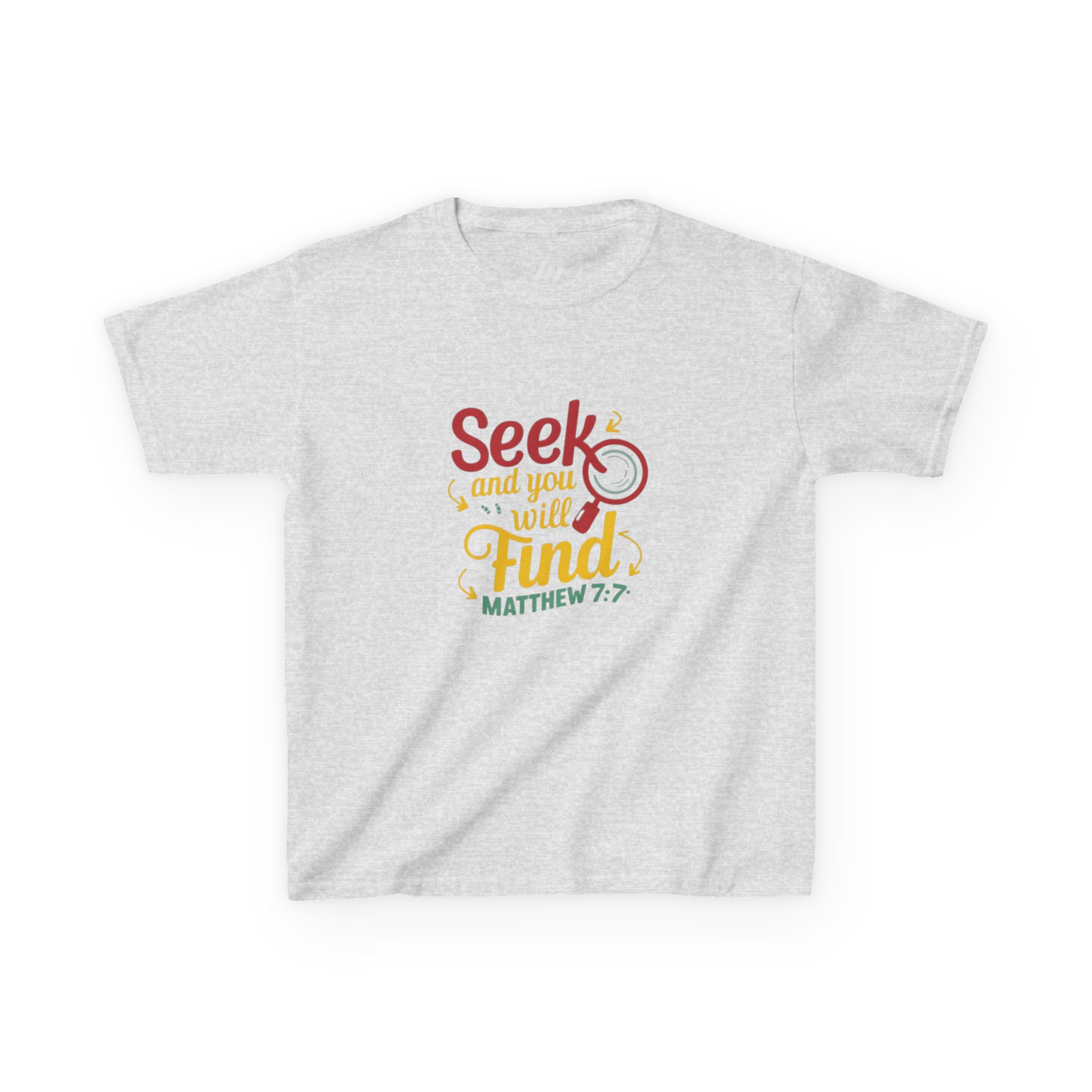 kids tee — "seek and you will find" kids tee — "seek and you will find"