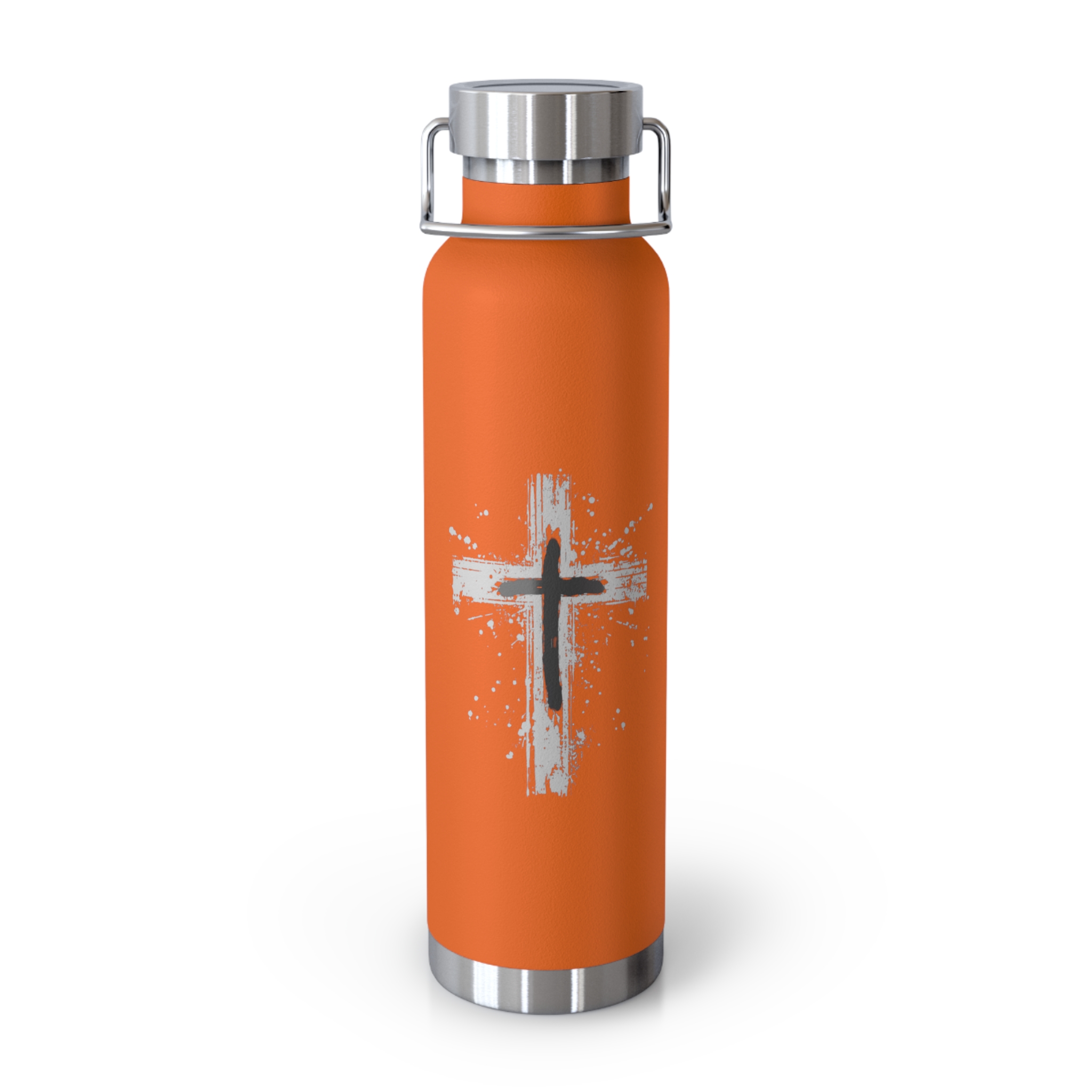 22oz insulated water bottle with distressed cross — christian faith stainless bottle 22oz insulated water bottle with distressed cross — christian faith stainless bottle