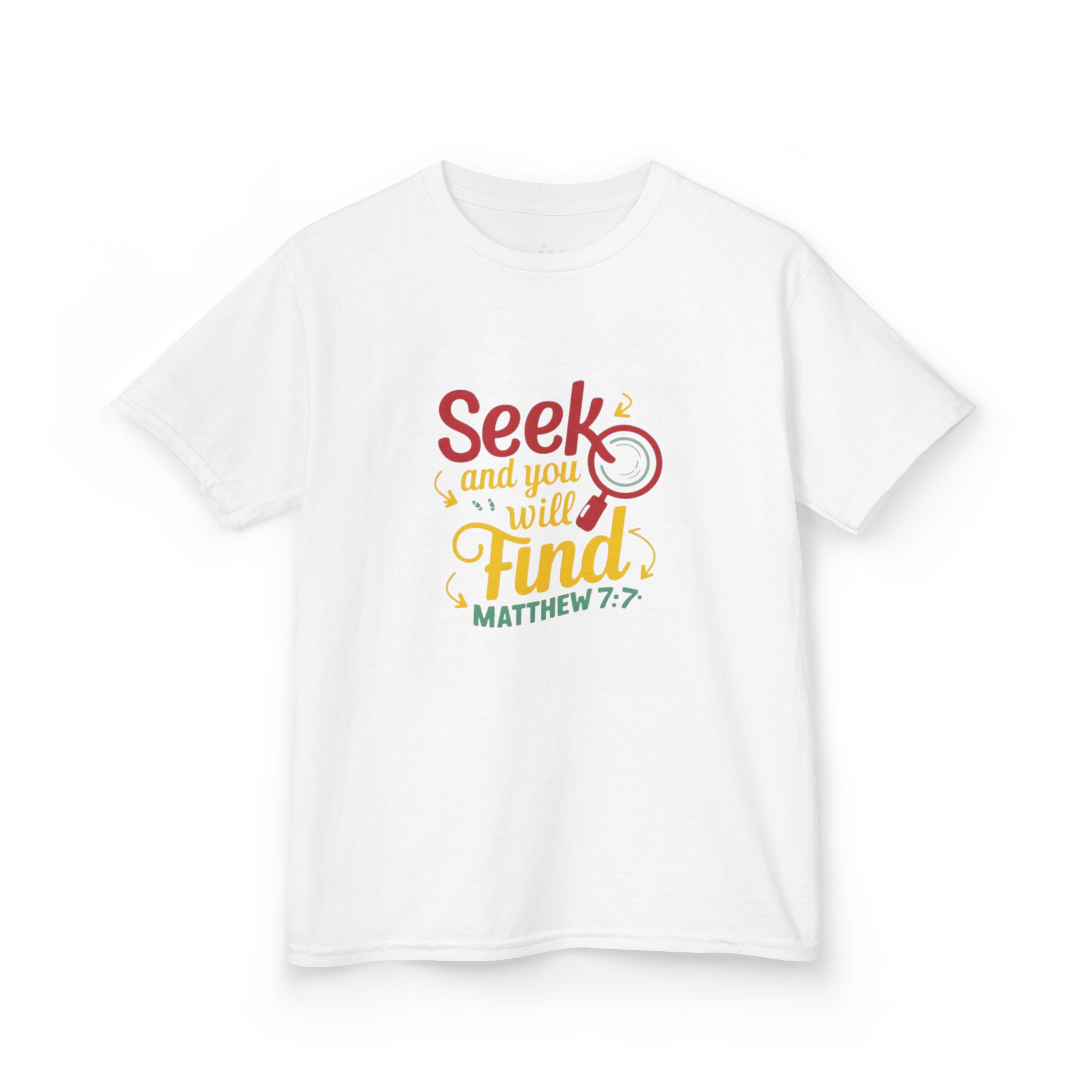 kids tee — "seek and you will find" kids tee — "seek and you will find"