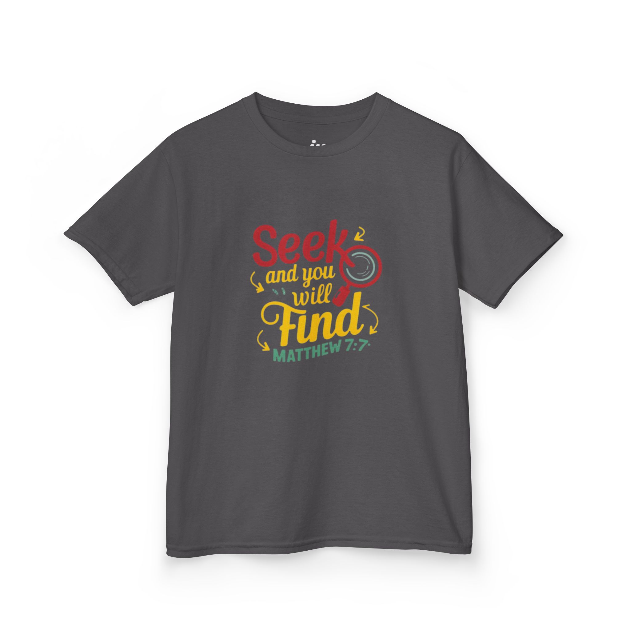 kids tee — "seek and you will find" kids tee — "seek and you will find"