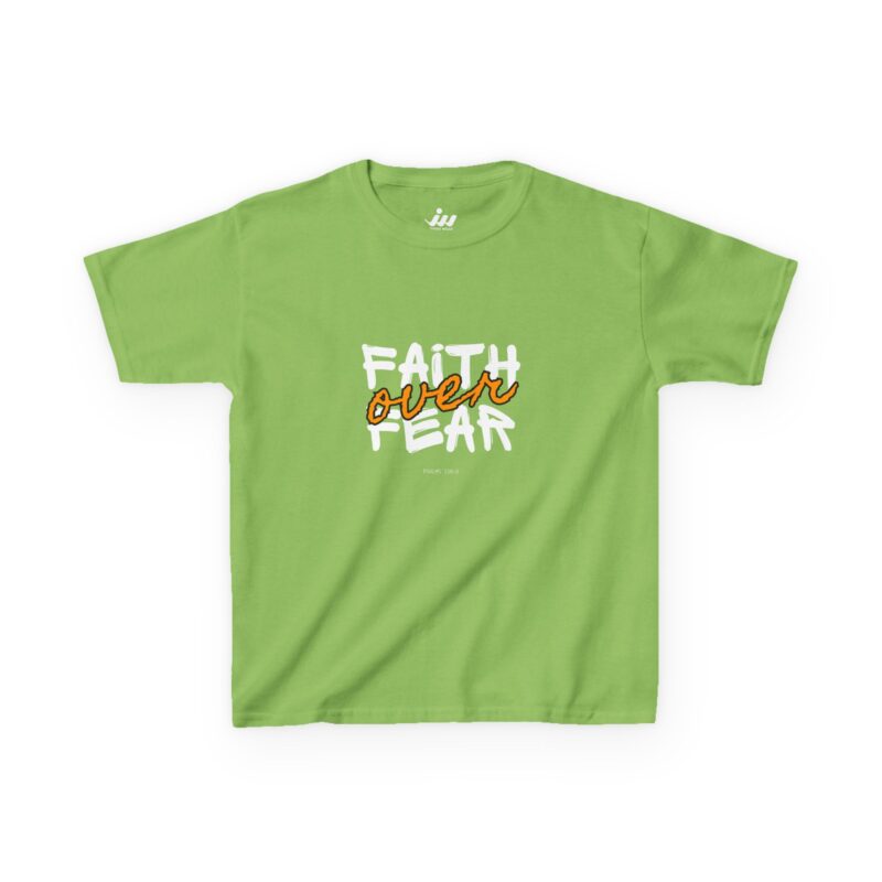 faith over fear christian graphic t shirt