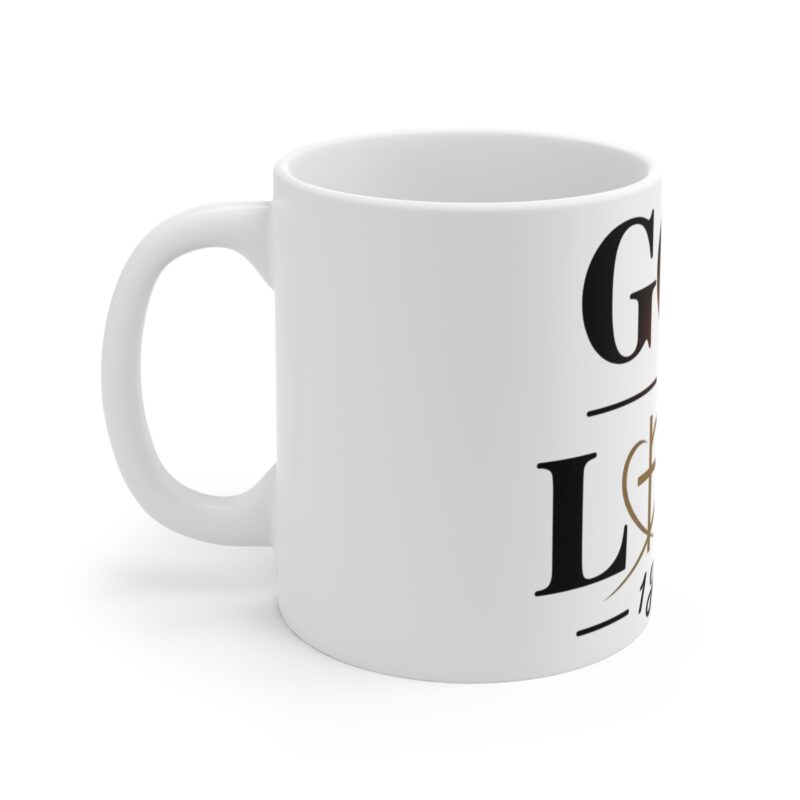 god is love 11oz coffee mug — 1 john 4:8 inspirational christian gift