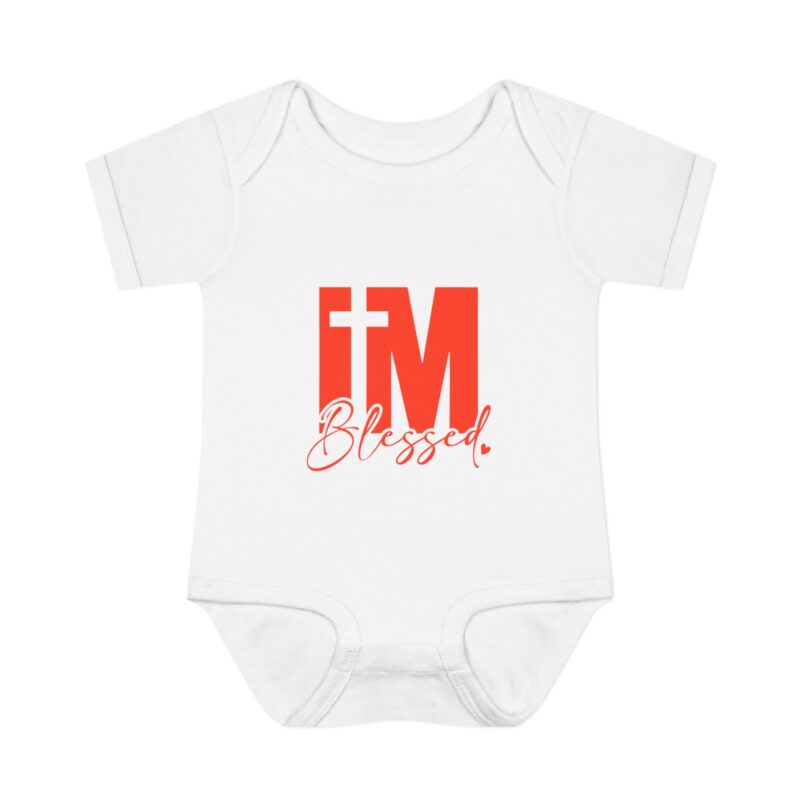 infant bodysuit "i'm blessed" religious baby onesie christian newborn gift