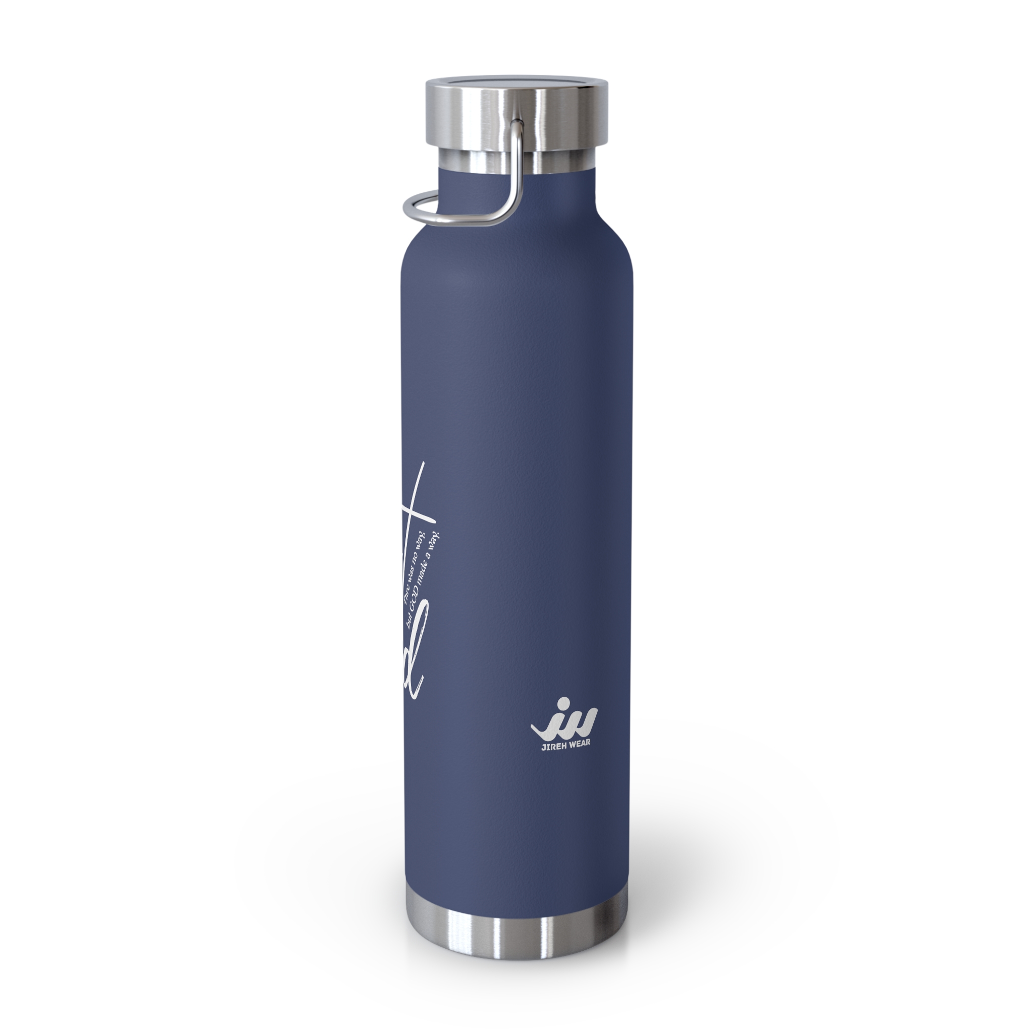 22oz copper insulated bottle — "but god" script faith water bottle 22oz copper insulated bottle — "but god" script faith water bottle