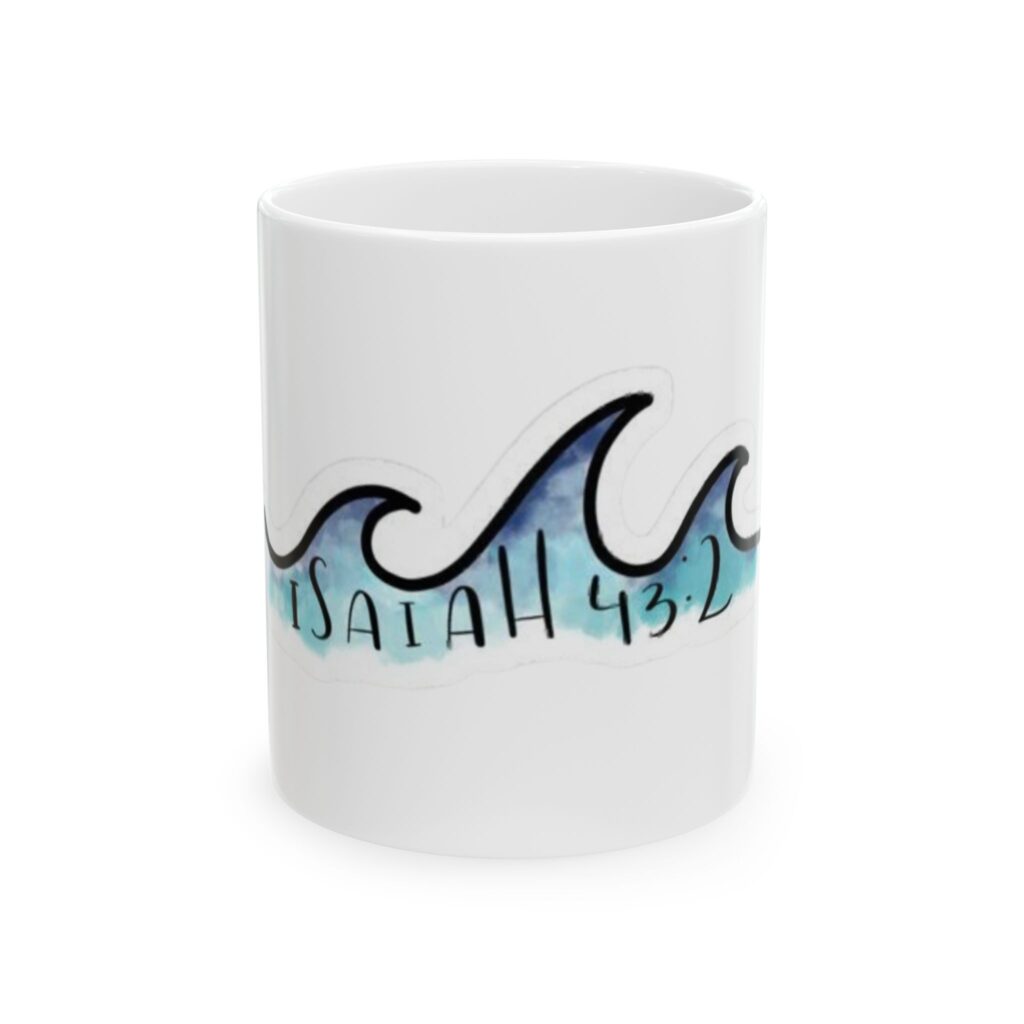 wave ceramic mug