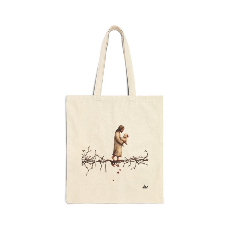 tote — mother and child illustration cotton canvas tote bag
