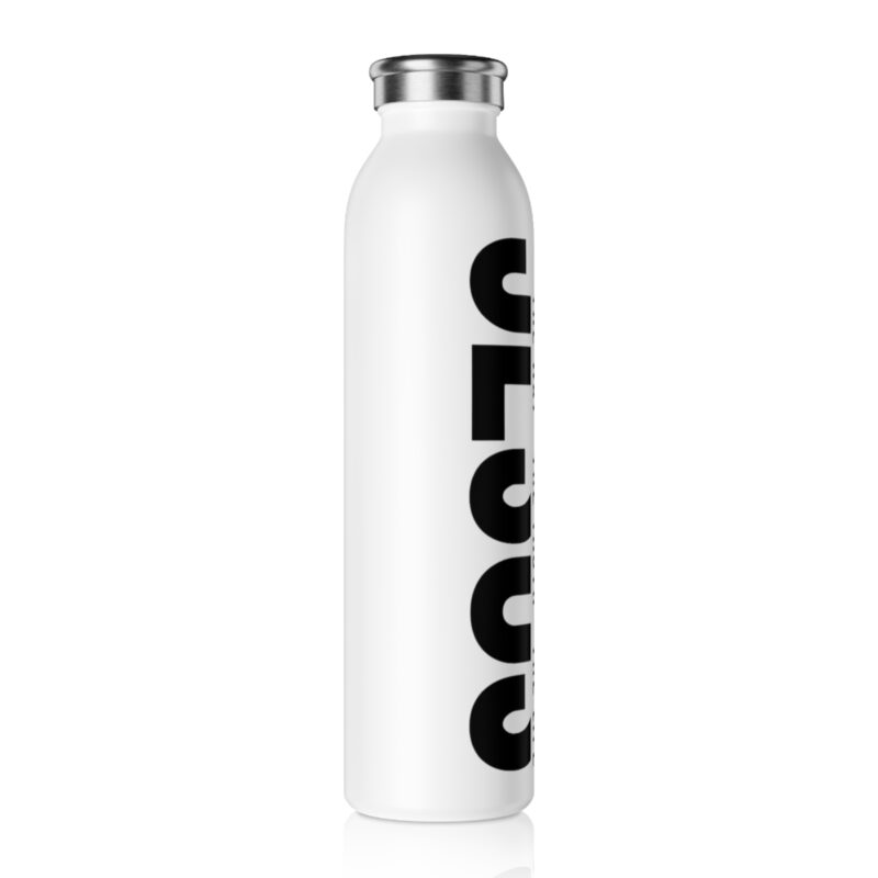 slim water bottle — 'jesus: the way • the truth • the life' vertical scripture stainless bottle
