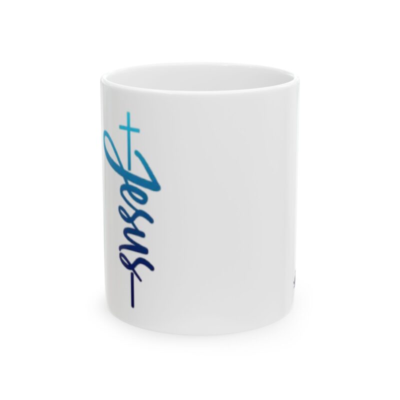 jesus script ceramic mug