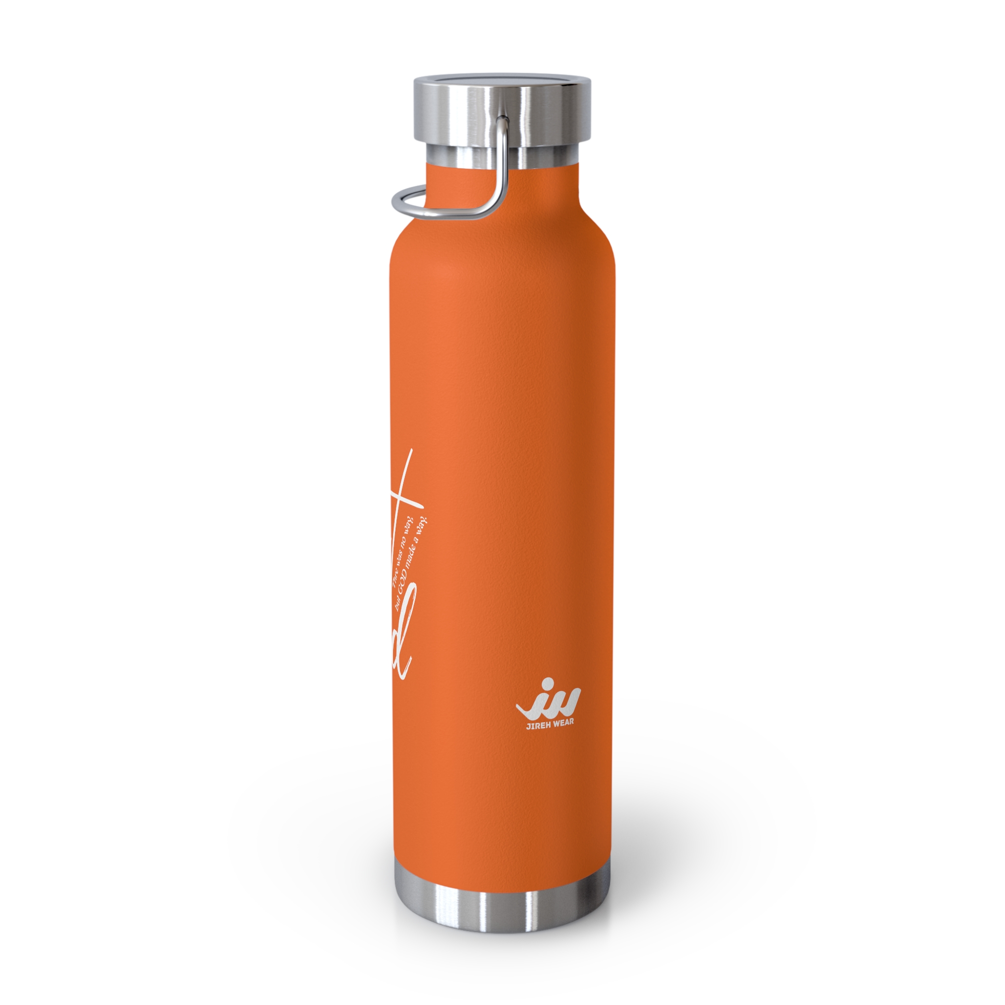 22oz copper insulated bottle — "but god" script faith water bottle 22oz copper insulated bottle — "but god" script faith water bottle