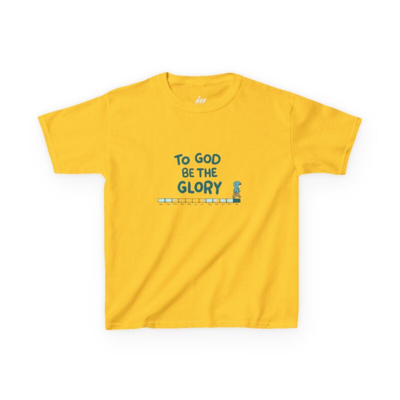 to god be the glory kids t shirt