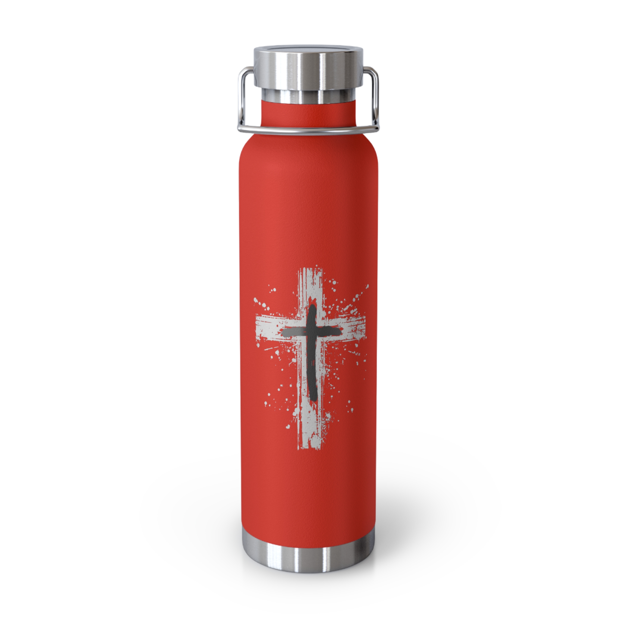 22oz insulated water bottle with distressed cross — christian faith stainless bottle 22oz insulated water bottle with distressed cross — christian faith stainless bottle