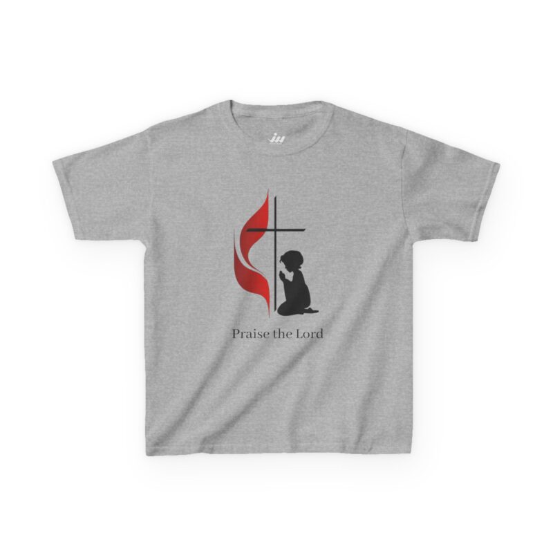 kids faith t‑shirt — praying child
