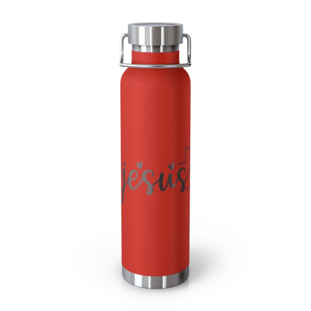 red copper vacuum flask