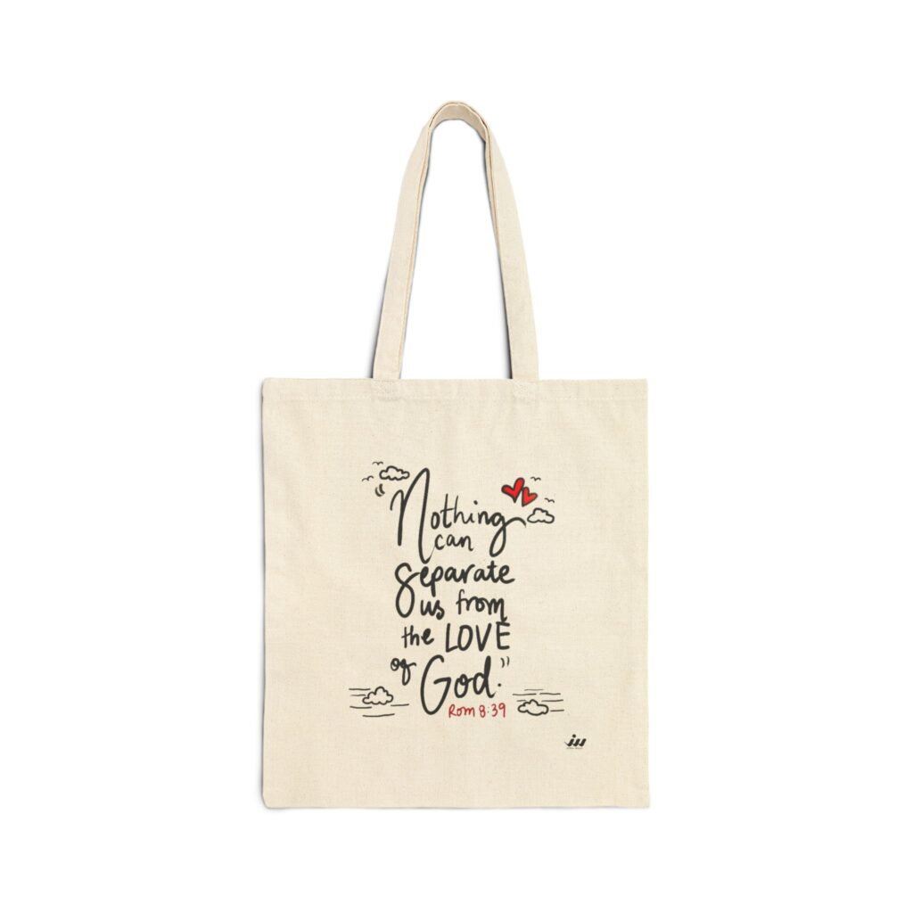 canvas tote bag christian scripture shopper tote