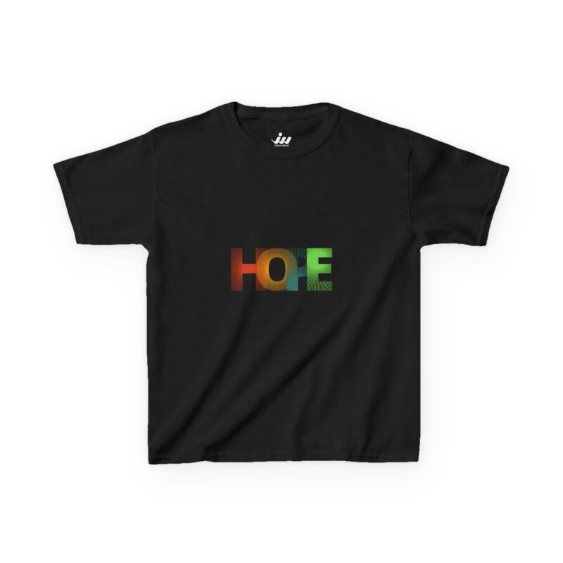 kids tee — 'hope' colorful gradient graphic