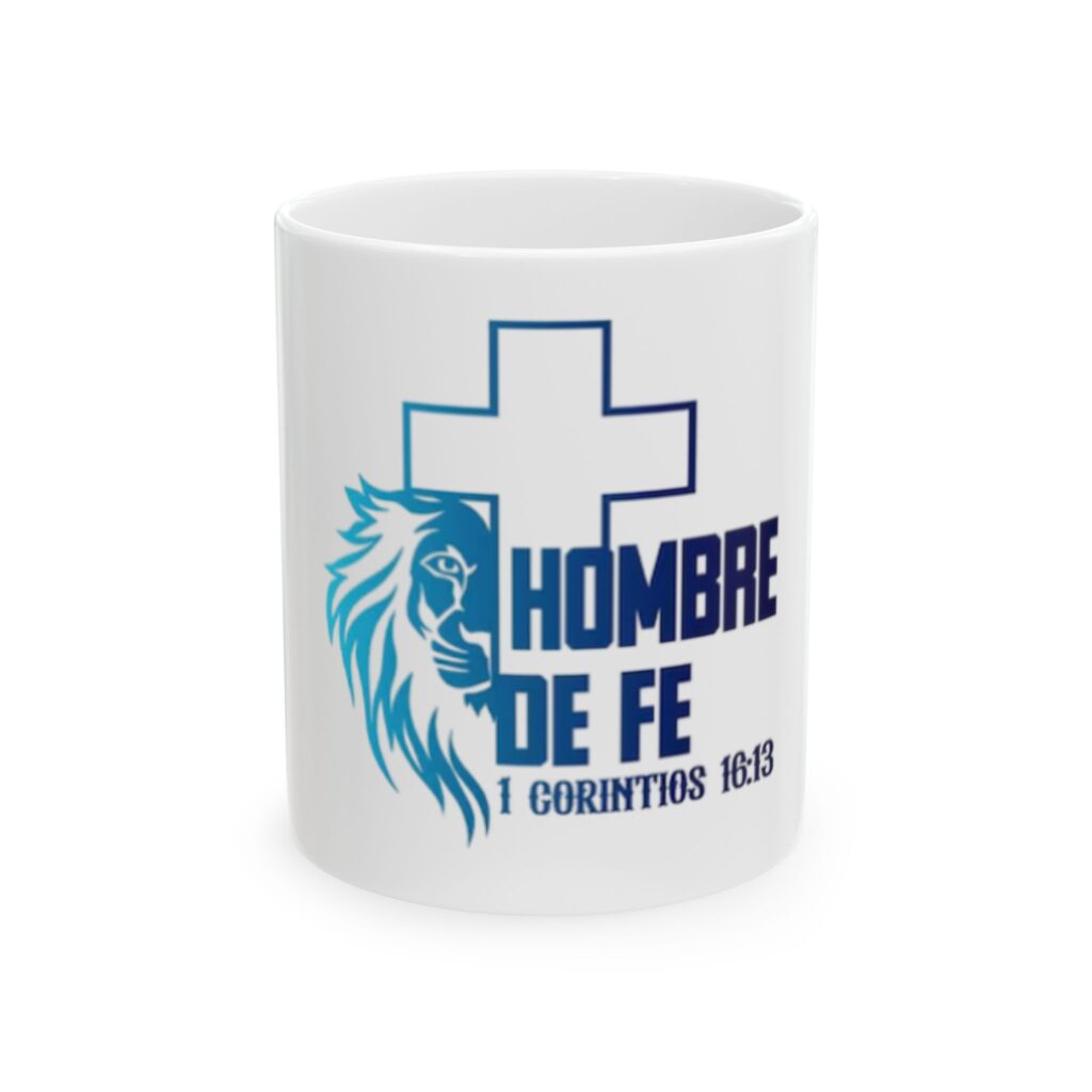 hombre de fe ceramic mug