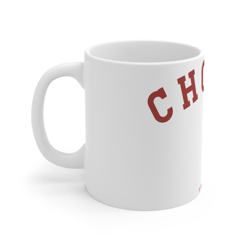 chosen christian mug – 1 peter 2:9 cross coffee cup (11oz)
