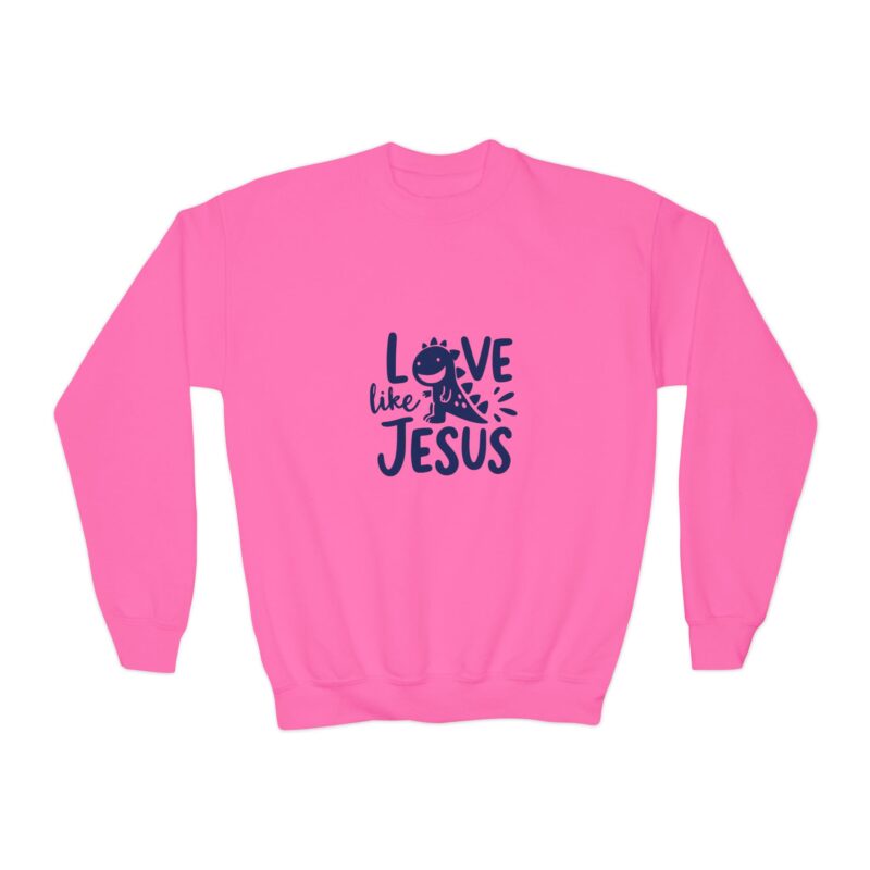 "love like jesus" kids sweatshirt
