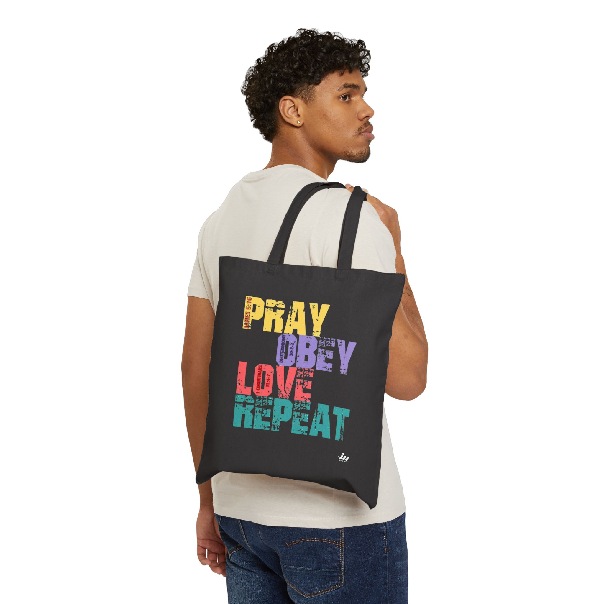 pray obey love repeat canvas tote pray obey love repeat canvas tote