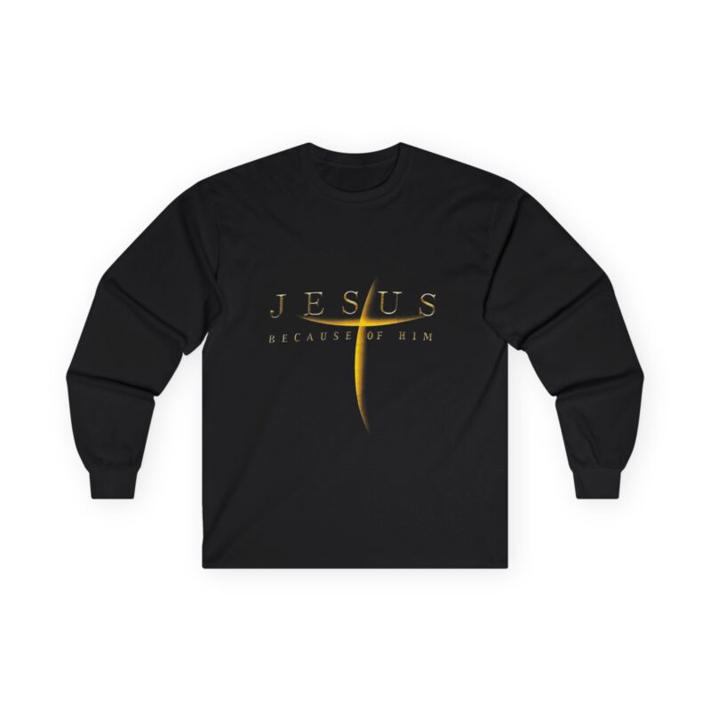 jesus rescues long sleeve tee — faith based christian shirt