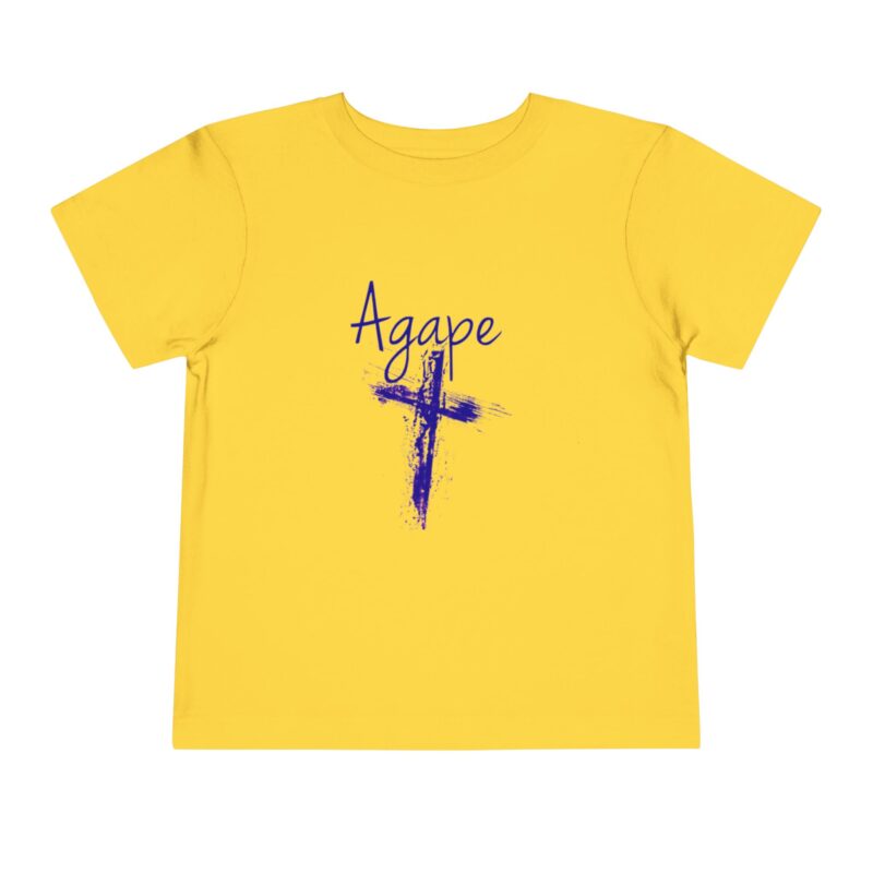 toddler tee — 'agape' cross christian shirt for kids | easter & church wear