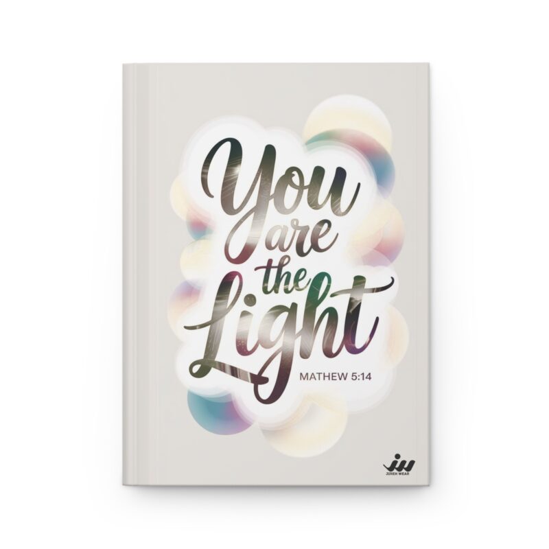 you are the light hardcover journal — inspirational christian notebook (matthew 5:14)