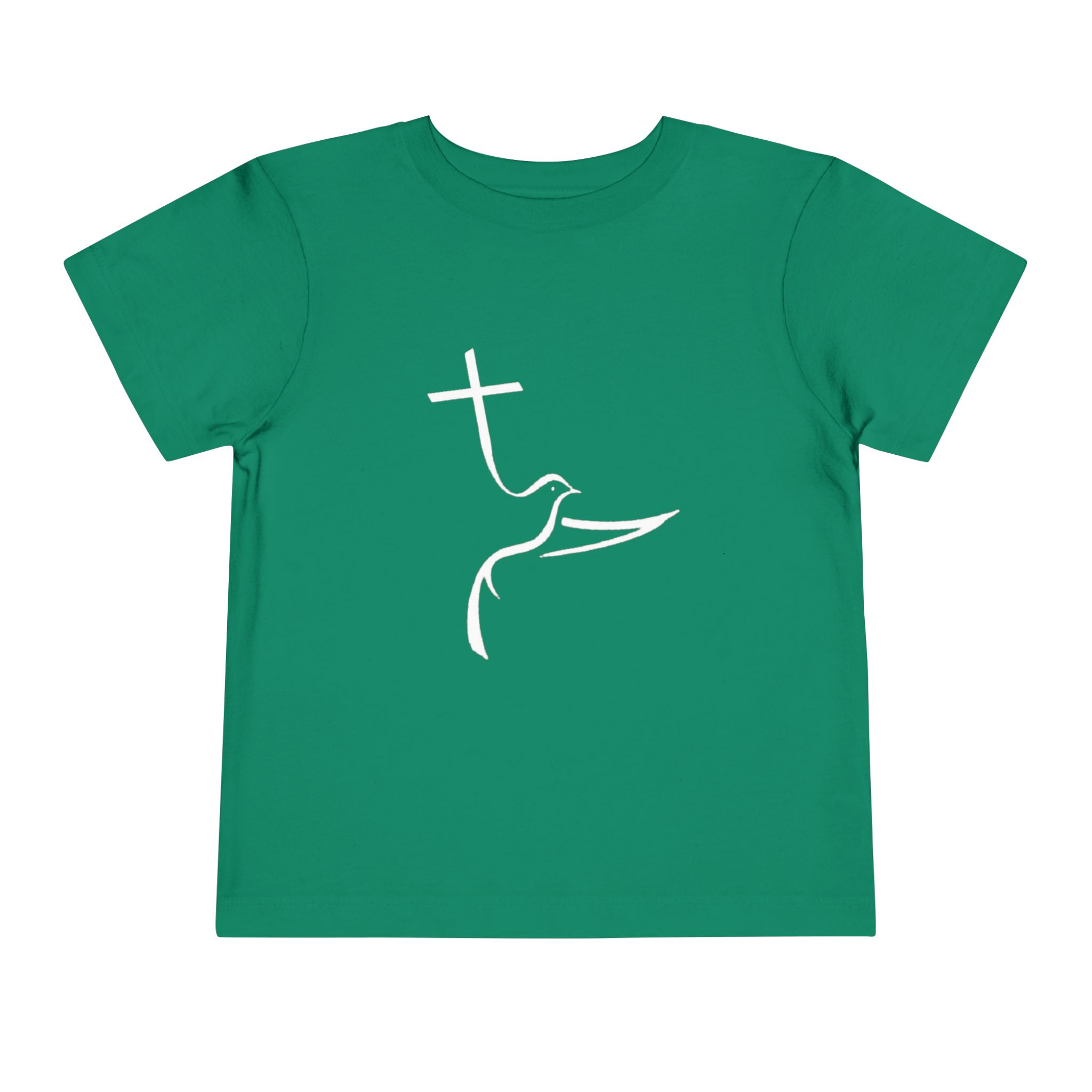 toddler tee — minimal white dove & cross religious christian shirt toddler tee — minimal white dove & cross religious christian shirt