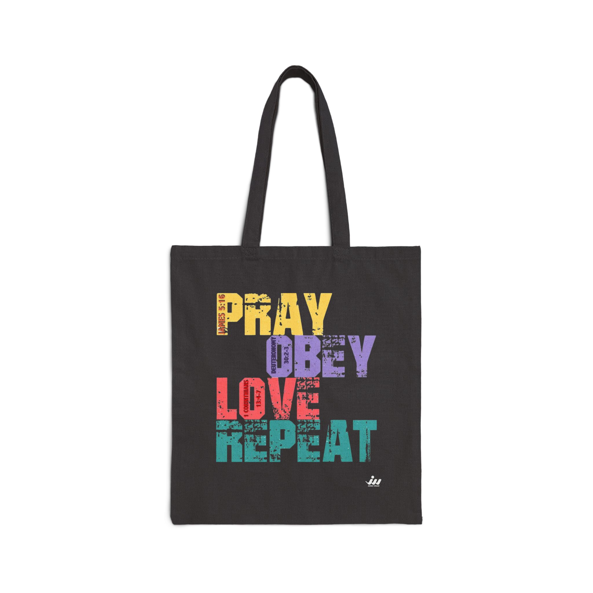 pray obey love repeat canvas tote pray obey love repeat canvas tote