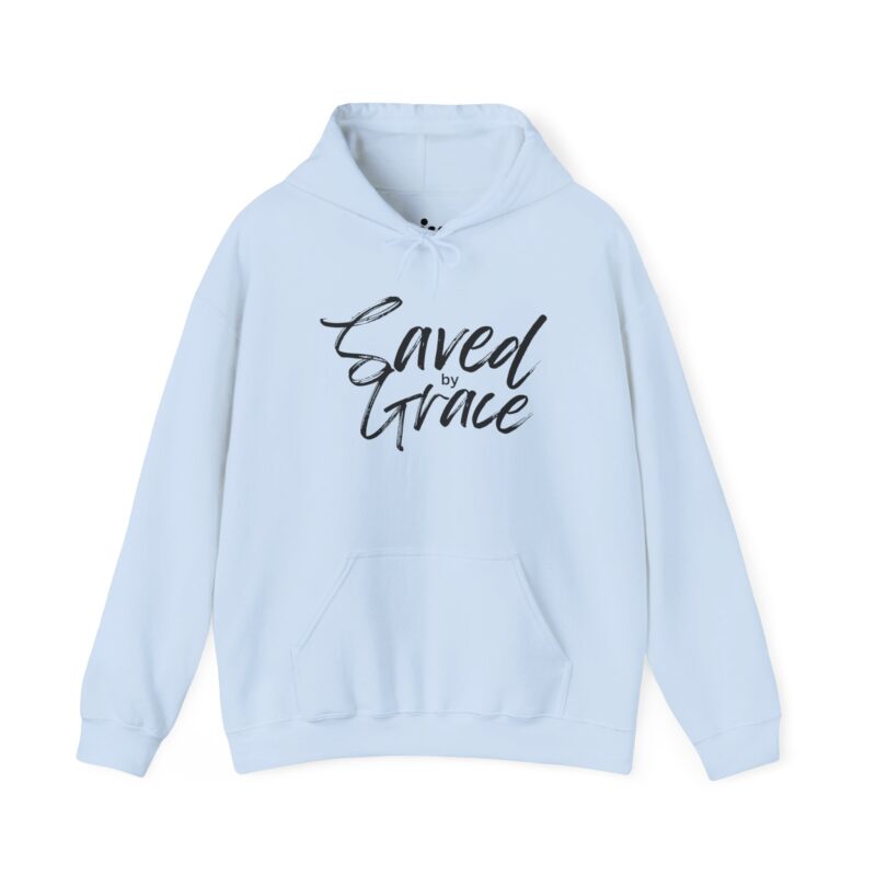 saved by grace hoodie — inspirational christian faith pullover