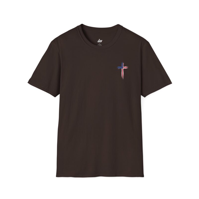 patriotic cross t shirt — "stand for the flag, kneel for the cross"