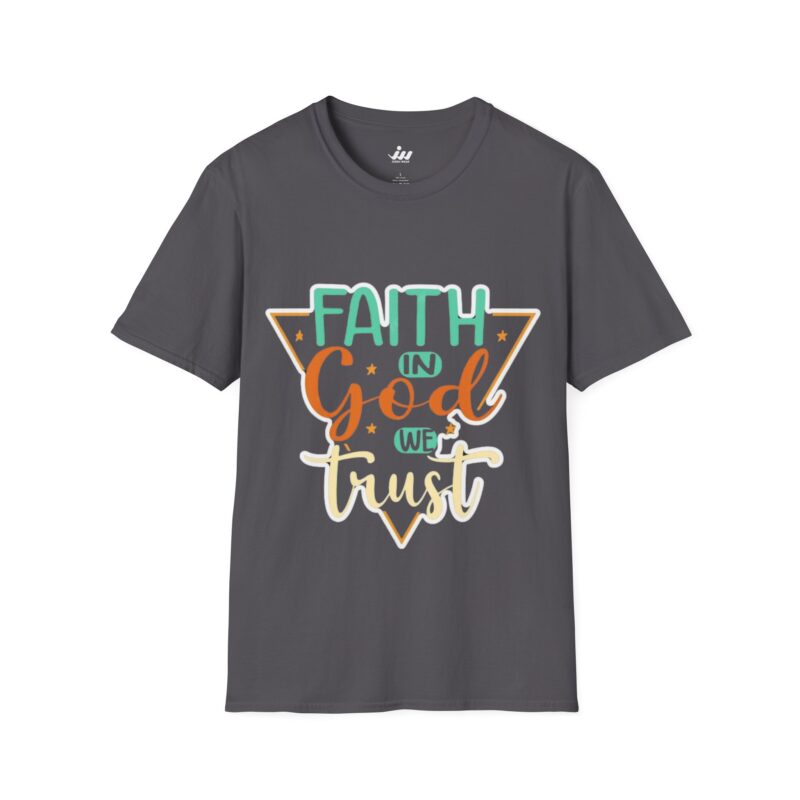 faith in god we trust t shirt — inspirational christian tee