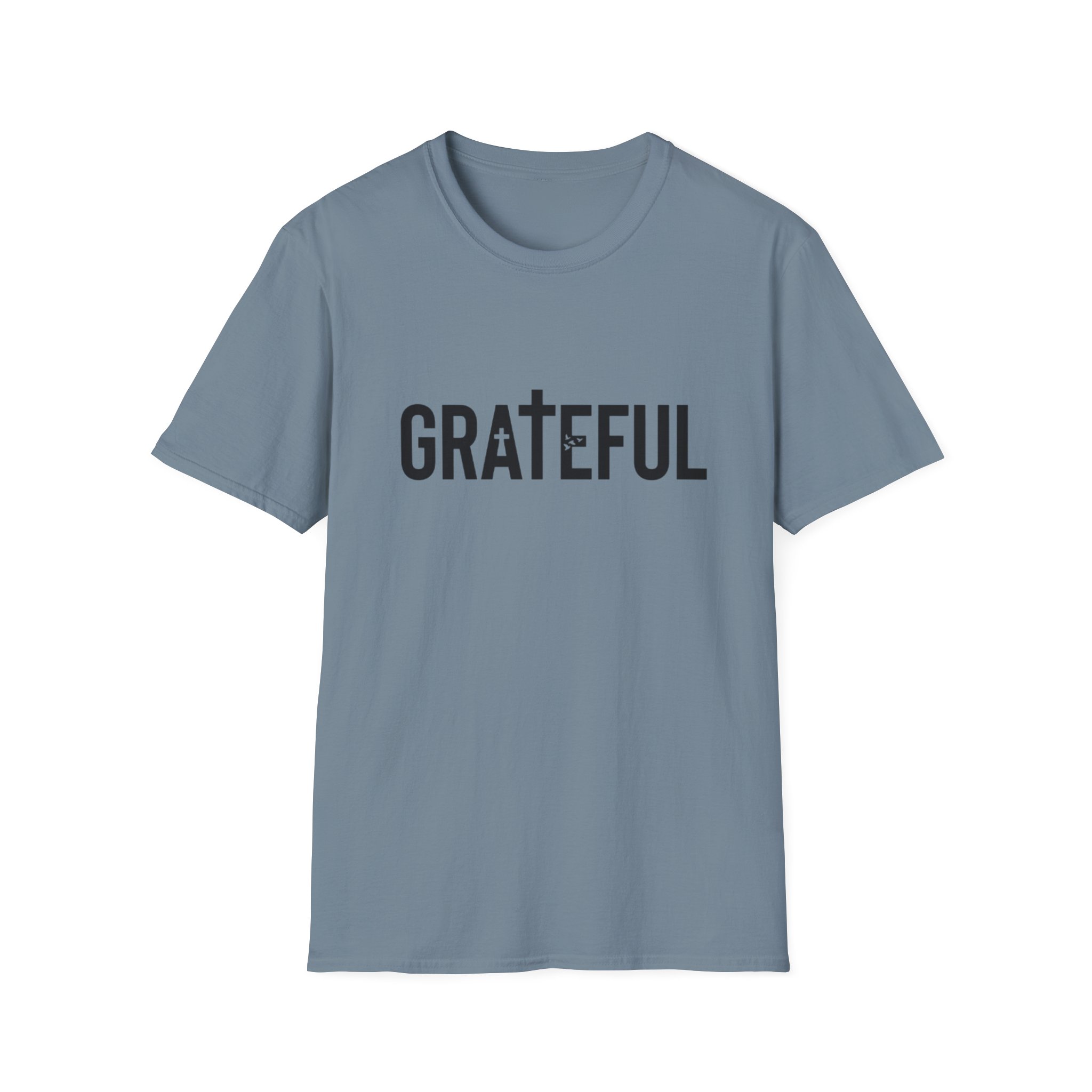 grateful cross lettering tee jirehwear| christian t shirt grateful cross lettering tee jirehwear| christian t shirt
