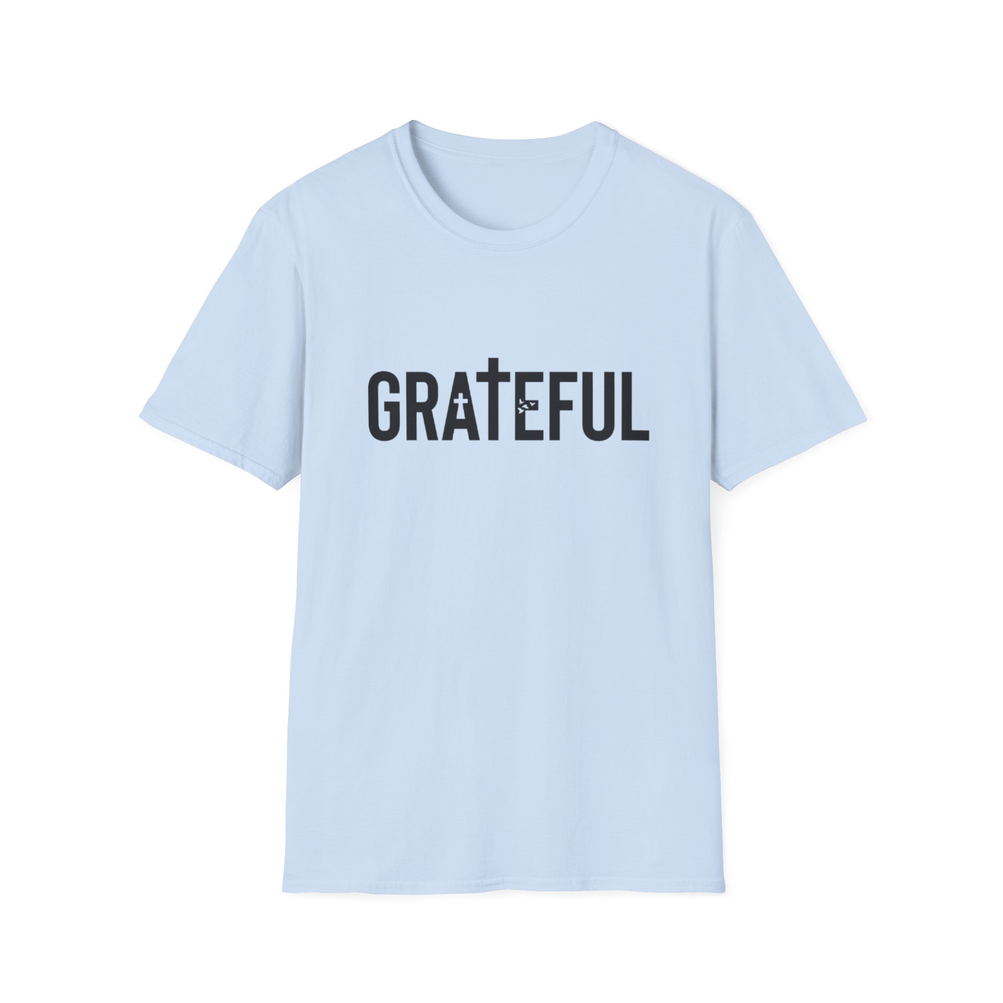 grateful cross lettering tee jirehwear| christian t shirt grateful cross lettering tee jirehwear| christian t shirt