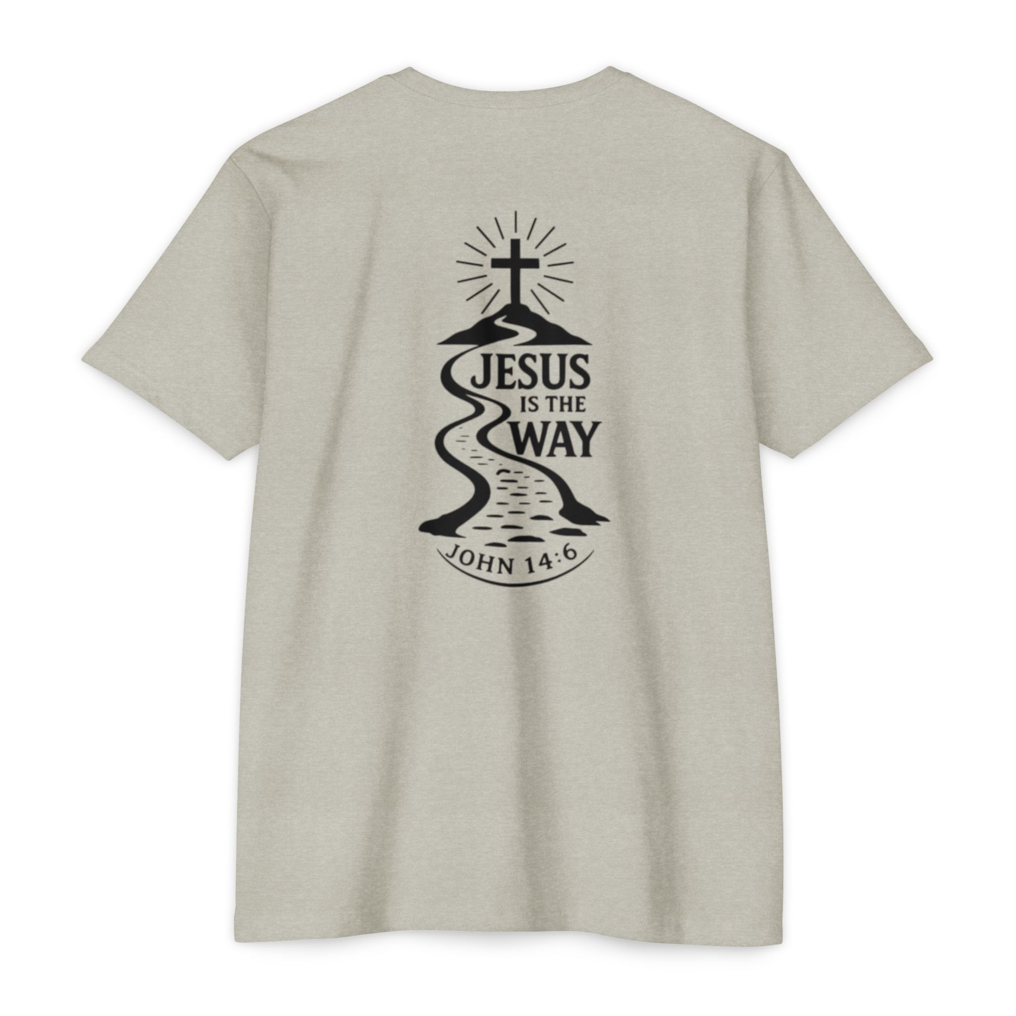 jesus is the way t shirt — christian faith graphic tee (john 14:6) jesus is the way t shirt — christian faith graphic tee (john 14:6)