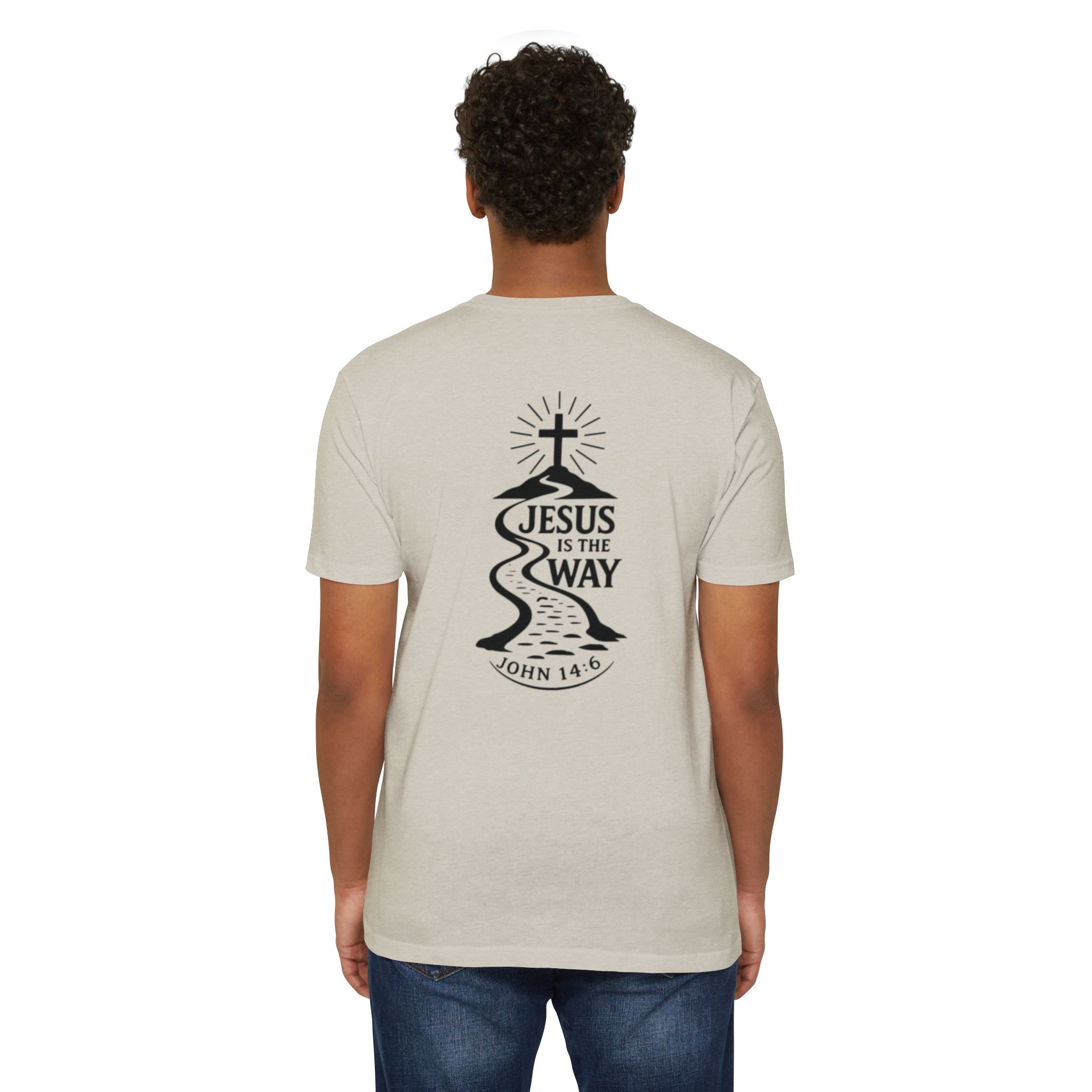 jesus is the way t shirt — christian faith graphic tee (john 14:6) jesus is the way t shirt — christian faith graphic tee (john 14:6)