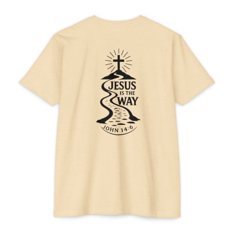 jesus is the way t shirt — christian faith graphic tee (john 14:6)