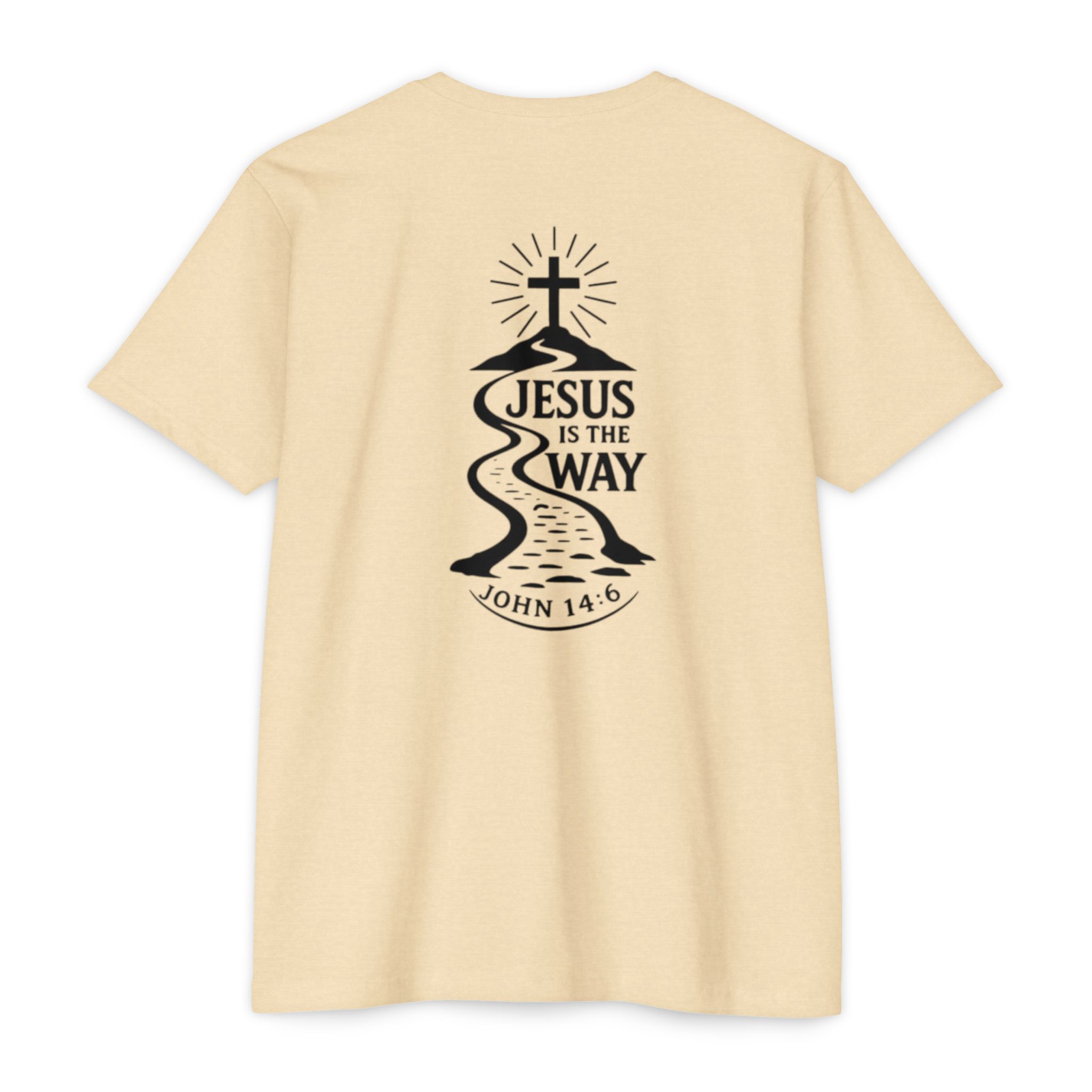 jesus is the way t shirt — christian faith graphic tee (john 14:6) jesus is the way t shirt — christian faith graphic tee (john 14:6)