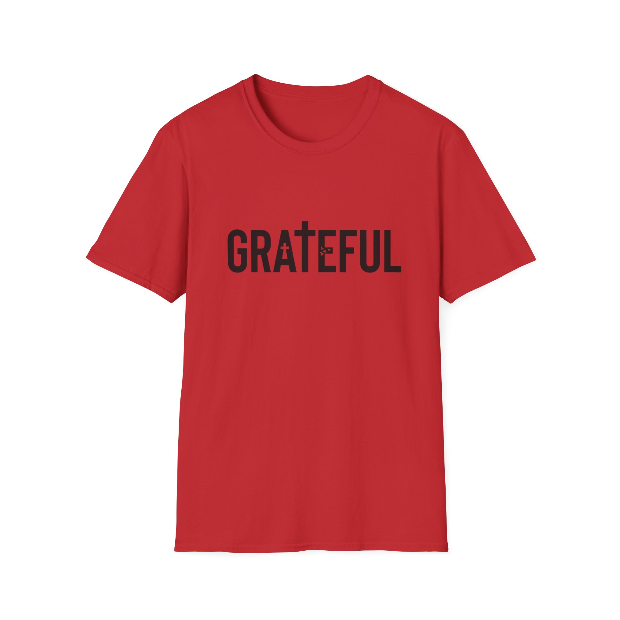 grateful cross lettering tee jirehwear| christian t shirt grateful cross lettering tee jirehwear| christian t shirt