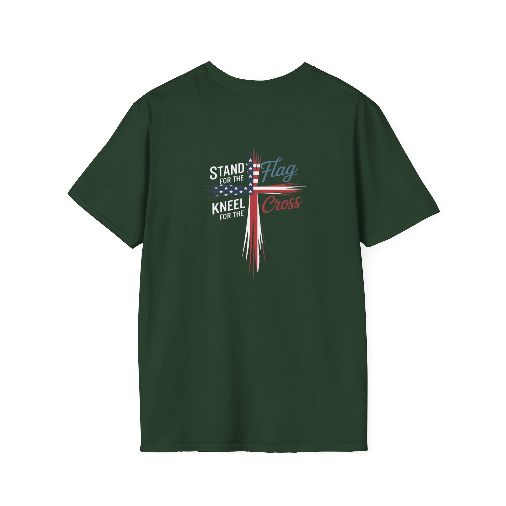 patriotic cross t shirt — "stand for the flag, kneel for the cross" patriotic cross t shirt — "stand for the flag, kneel for the cross"