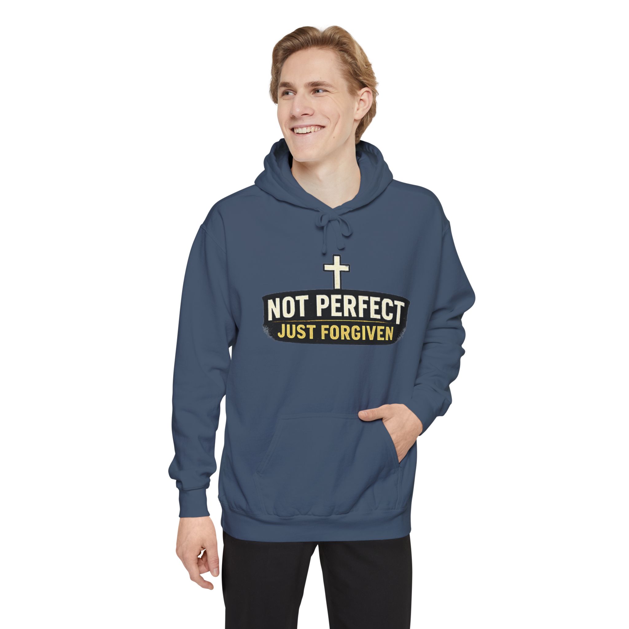 not perfect just forgiven hoodie — christian faith pullover not perfect just forgiven hoodie — christian faith pullover
