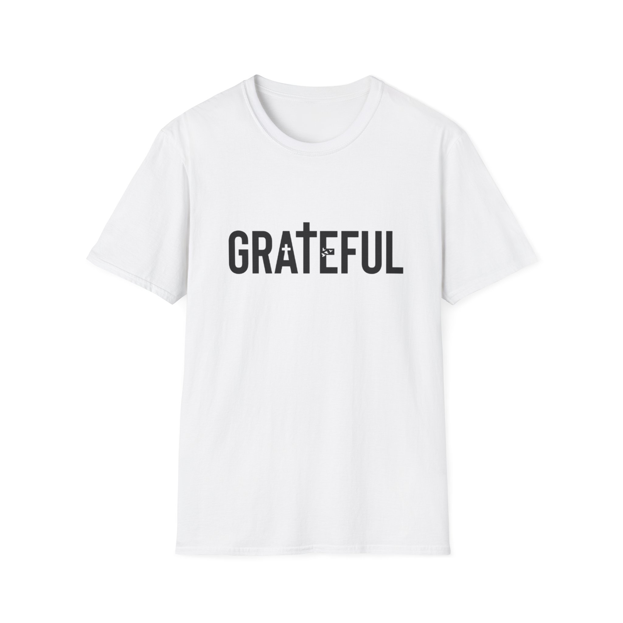 grateful cross lettering tee jirehwear| christian t shirt grateful cross lettering tee jirehwear| christian t shirt