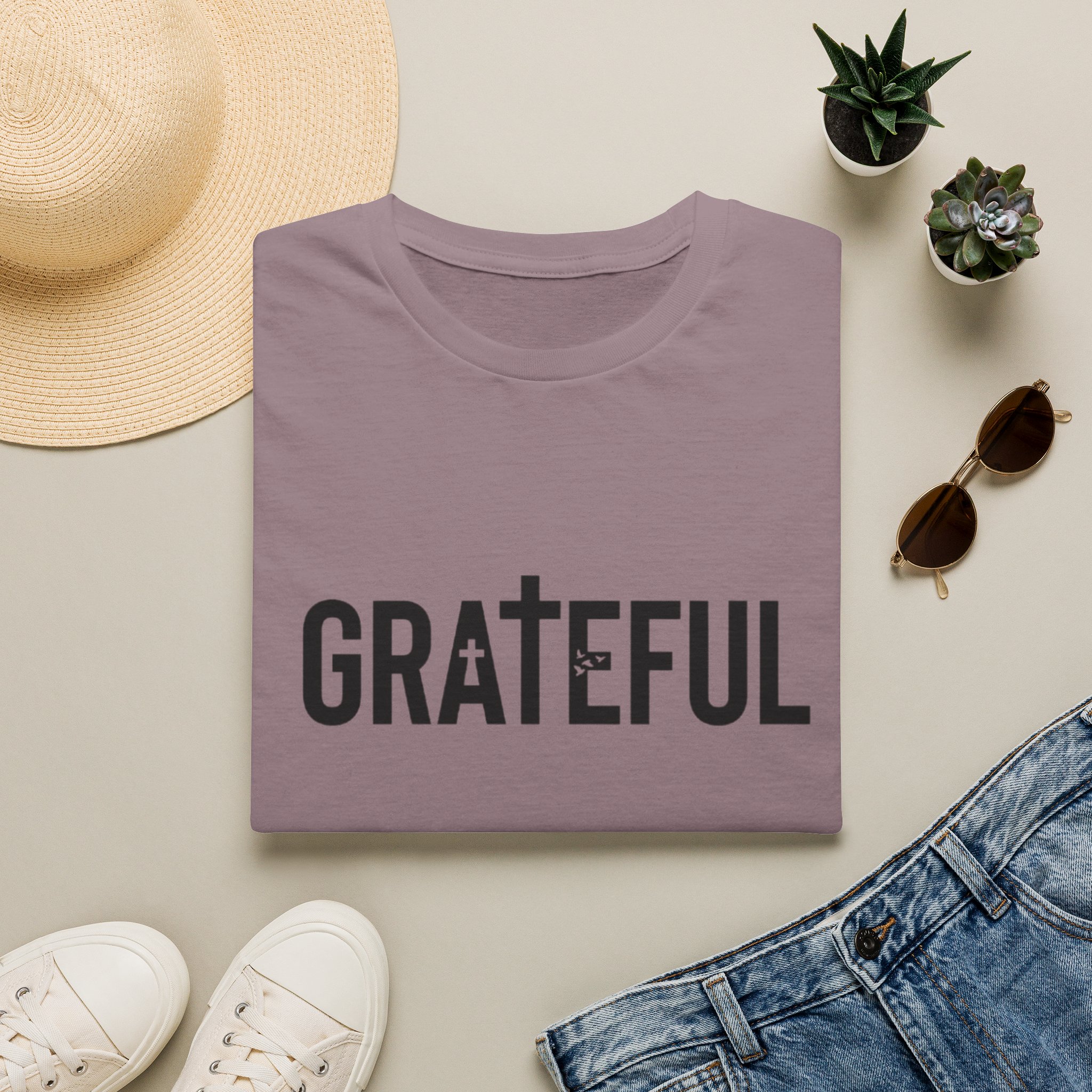 grateful cross lettering tee jirehwear| christian t shirt grateful cross lettering tee jirehwear| christian t shirt